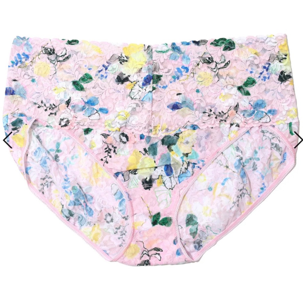 NWT Hanky Panky Plus Size Printed Retro Lace V-Kini 2X